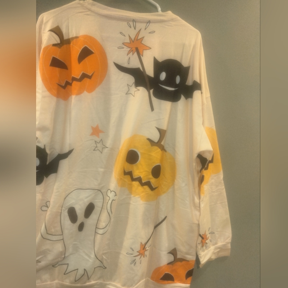 Halloween Ghost and Pumpkin Sweater 2XL - Picture 4 of 4